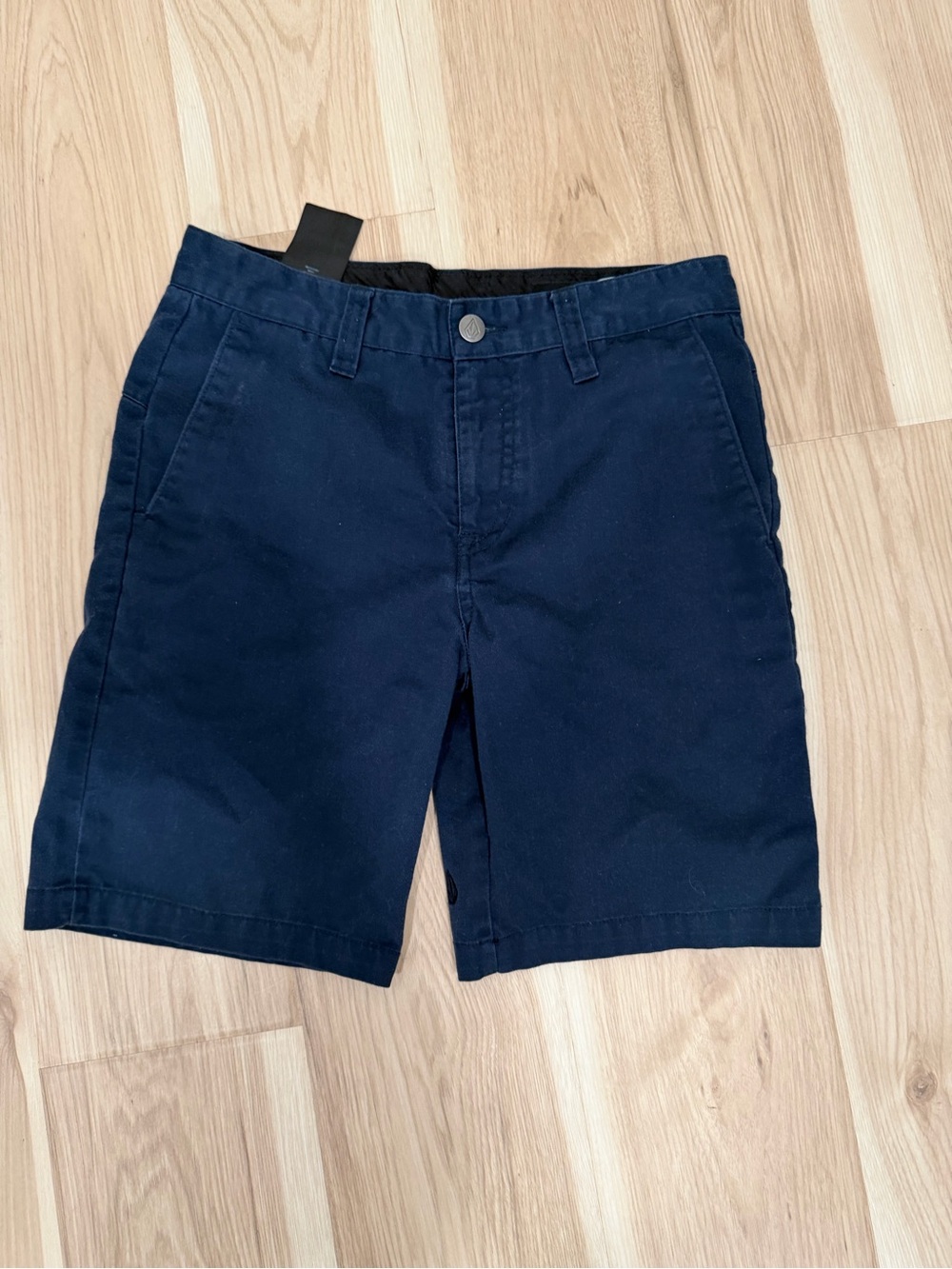 Volcom Men’s Navy Flat-Front Shorts